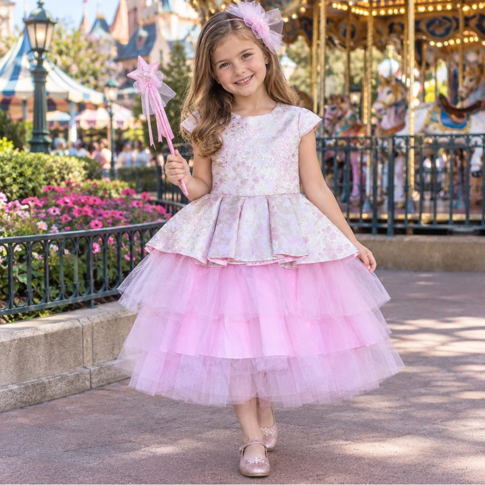 Disney Store Princess Aurora Pink Costume Young Girl’s Dress